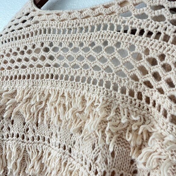 Sundance Ivory Natural Wonders Cardigan Boho Wool/ Alpalca Blend - Picture 8 of 10